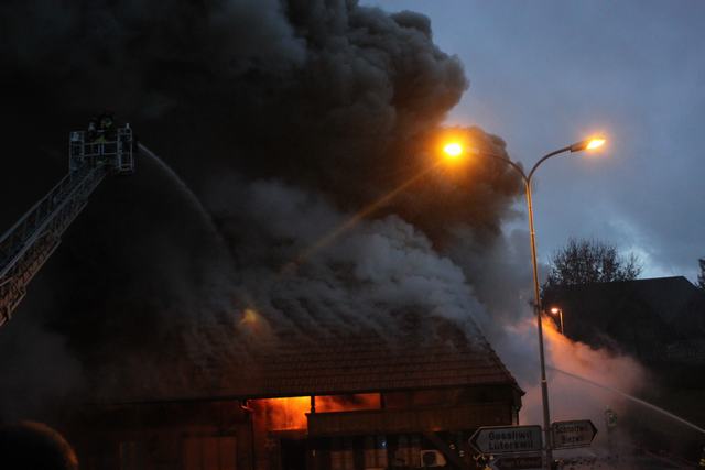 27.12.2012: Brand in umgebauten Bauernhaus